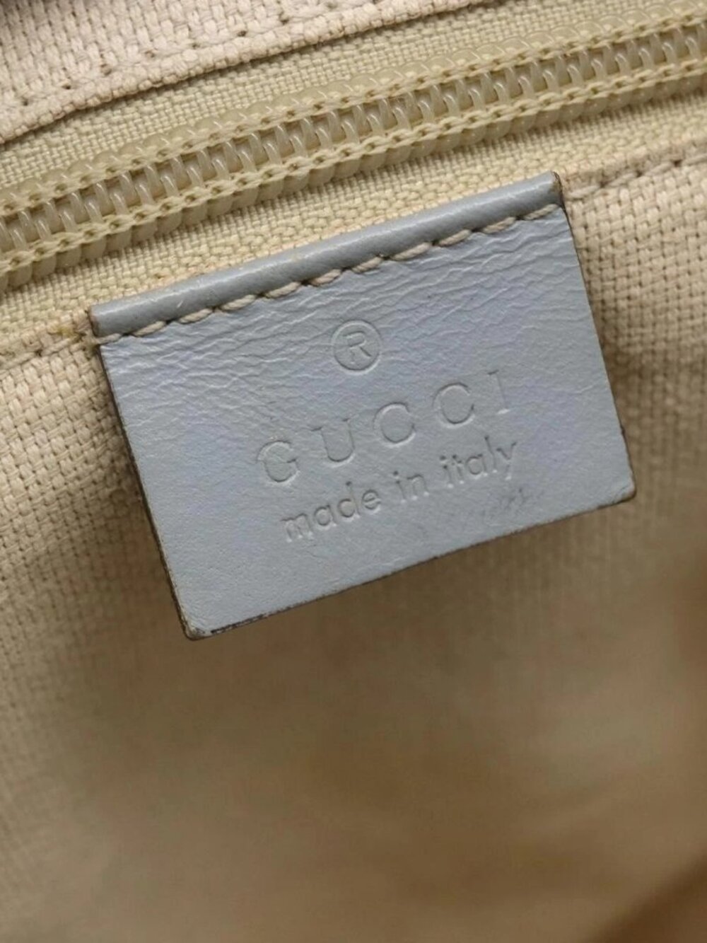 GUCCI Botanical Tote Bag Canvas 2way Blue Silver 353440 Auth BA9018 - Picture 14 of 16